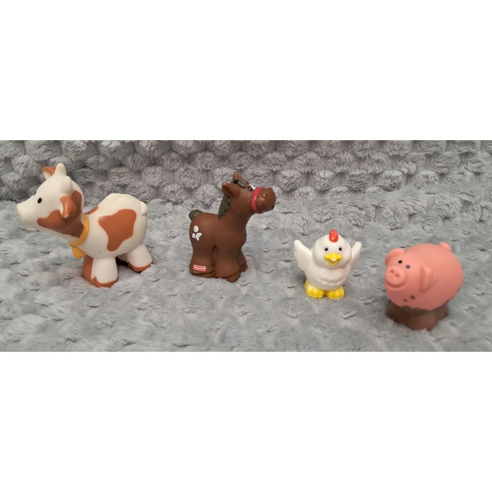 Lot Little People Barn Animals Horse Pig Chicken Cow Figures Farm Toys Fisher Pr